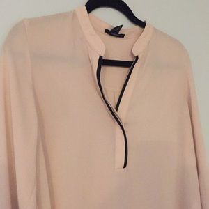 Black and cream blouse